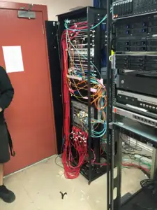 server with fibres